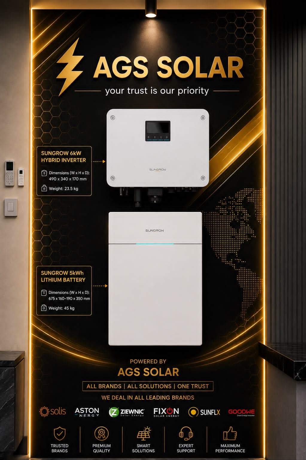 AGS Solar Showroom Display